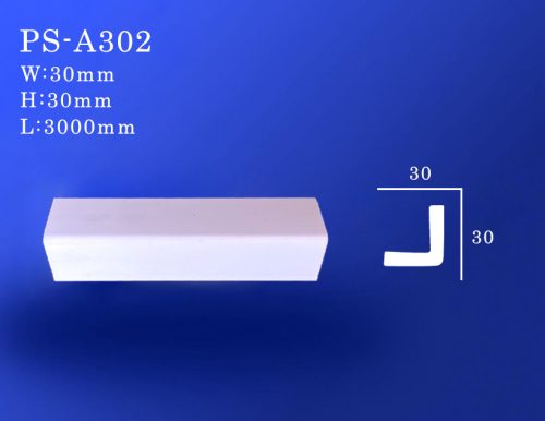 نبشی کنج دیوار پلی استایرن PS-A302 با ابعاد 30 در 30 میلی متر
